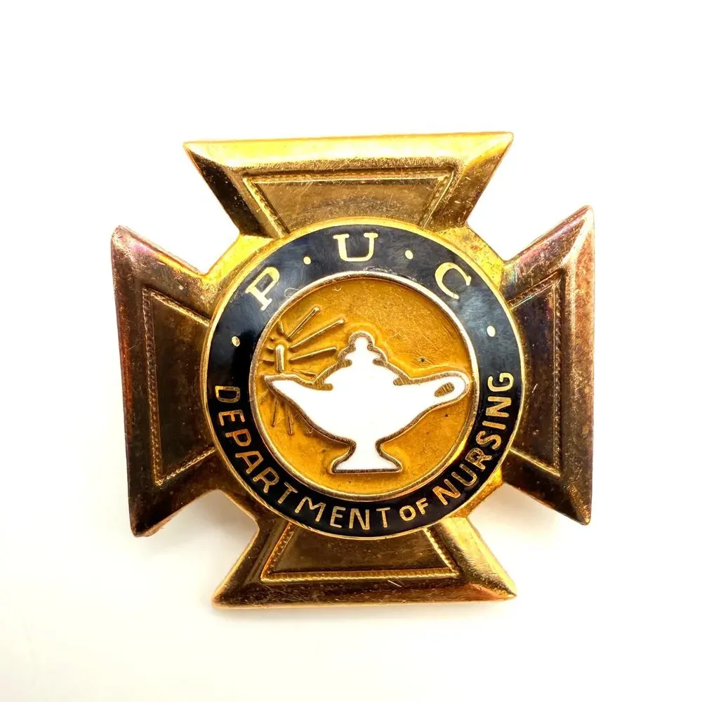 Vtg 10K Gold Filled J.O. Pollack & Co. Nursing Pin PUC Deptartment of Nursing